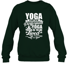 Yoga is More Than Yoga It's a Lifestyle Crewneck Sweatshirt Crewneck Sweatshirt - belovedtshirt