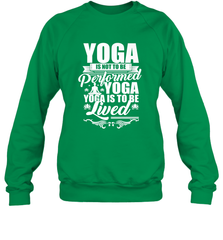 Yoga is More Than Yoga It's a Lifestyle Crewneck Sweatshirt Crewneck Sweatshirt - belovedtshirt