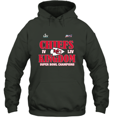 NFL Kansas City Chiefs Logo super bowl champions IV LIV Hooded Sweatshirt Hooded Sweatshirt - belovedtshirt
