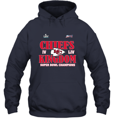 NFL Kansas City Chiefs Logo super bowl champions IV LIV Hooded Sweatshirt