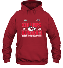 NFL Kansas City Chiefs Logo super bowl champions IV LIV Hooded Sweatshirt Hooded Sweatshirt - belovedtshirt