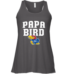 Kansas Jayhawks Papa Bird Women's Racerback Tank Women's Racerback Tank - belovedtshirt