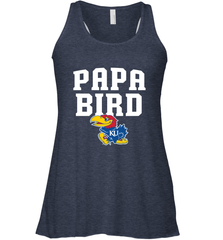 Kansas Jayhawks Papa Bird Women's Racerback Tank Women's Racerback Tank - belovedtshirt