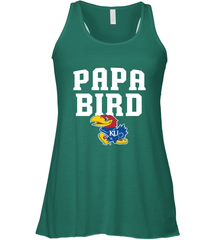 Kansas Jayhawks Papa Bird Women's Racerback Tank Women's Racerback Tank - belovedtshirt