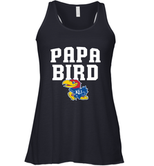 Kansas Jayhawks Papa Bird Women's Racerback Tank Women's Racerback Tank - belovedtshirt