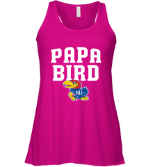 Kansas Jayhawks Papa Bird Women's Racerback Tank Women's Racerback Tank - belovedtshirt