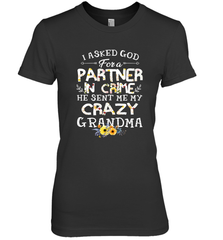 Crazy Grandma Partner in Crime design Women's Premium T-Shirt Women's Premium T-Shirt - belovedtshirt
