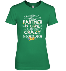 Crazy Grandma Partner in Crime design Women's Premium T-Shirt Women's Premium T-Shirt - belovedtshirt