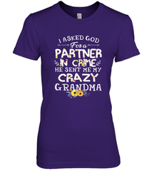 Crazy Grandma Partner in Crime design Women's Premium T-Shirt Women's Premium T-Shirt - belovedtshirt