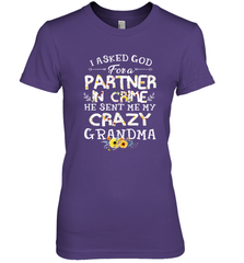 Crazy Grandma Partner in Crime design Women's Premium T-Shirt Women's Premium T-Shirt - belovedtshirt