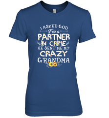 Crazy Grandma Partner in Crime design Women's Premium T-Shirt Women's Premium T-Shirt - belovedtshirt