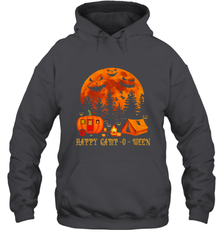 Happy Camp O Ween Funny Camping Halloween Costume Camper RV Hooded Sweatshirt Hooded Sweatshirt - belovedtshirt