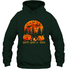 Happy Camp O Ween Funny Camping Halloween Costume Camper RV Hooded Sweatshirt Hooded Sweatshirt - belovedtshirt