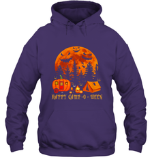 Happy Camp O Ween Funny Camping Halloween Costume Camper RV Hooded Sweatshirt Hooded Sweatshirt - belovedtshirt