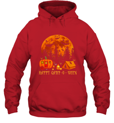 Happy Camp O Ween Funny Camping Halloween Costume Camper RV Hooded Sweatshirt Hooded Sweatshirt - belovedtshirt