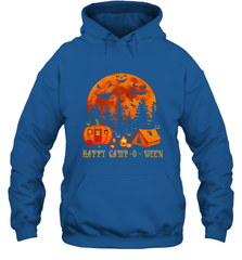 Happy Camp O Ween Funny Camping Halloween Costume Camper RV Hooded Sweatshirt Hooded Sweatshirt - belovedtshirt
