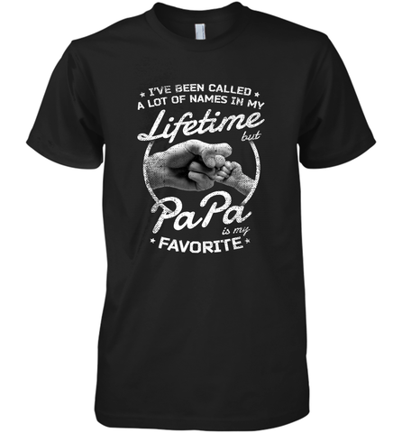 Papa Fathers Day Grandpa or Dad Men's Premium T-Shirt Men's Premium T-Shirt / Black / XS Men's Premium T-Shirt - belovedtshirt