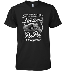 Papa Fathers Day Grandpa or Dad Men's Premium T-Shirt Men's Premium T-Shirt - belovedtshirt