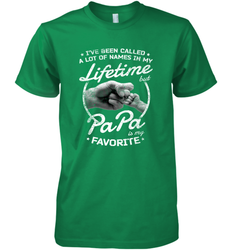 Papa Fathers Day Grandpa or Dad Men's Premium T-Shirt