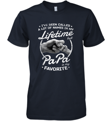 Papa Fathers Day Grandpa or Dad Men's Premium T-Shirt Men's Premium T-Shirt - belovedtshirt