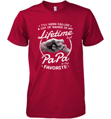 Papa Fathers Day Grandpa or Dad Men's Premium T-Shirt Men's Premium T-Shirt - belovedtshirt