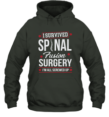 I Survived Spinal Fusion Surgery Hooded Sweatshirt Hooded Sweatshirt - belovedtshirt