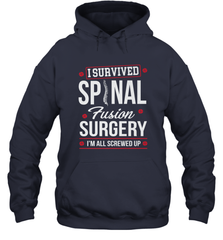 I Survived Spinal Fusion Surgery Hooded Sweatshirt Hooded Sweatshirt - belovedtshirt