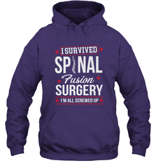 I Survived Spinal Fusion Surgery Hooded Sweatshirt Hooded Sweatshirt - belovedtshirt