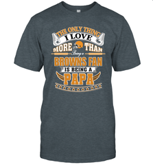 NFL The Only Thing I Love More Than Being A Cleveland Browns Fan Is Being A Papa Football Men's T-Shirt Men's T-Shirt - belovedtshirt
