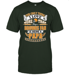 NFL The Only Thing I Love More Than Being A Cleveland Browns Fan Is Being A Papa Football Men's T-Shirt Men's T-Shirt - belovedtshirt