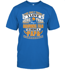NFL The Only Thing I Love More Than Being A Cleveland Browns Fan Is Being A Papa Football Men's T-Shirt Men's T-Shirt - belovedtshirt