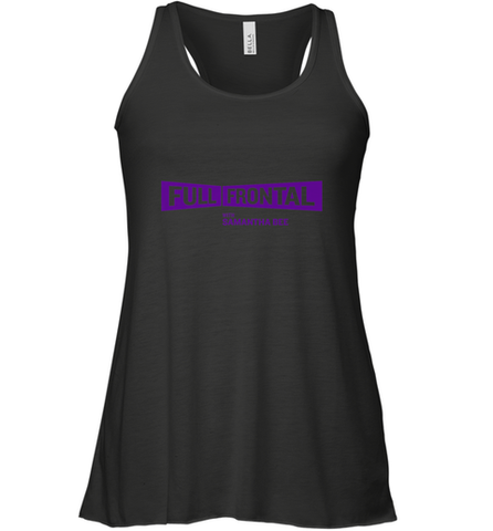 Full Frontal with Samantha Bee Purple Logo Women's Racerback Tank Women's Racerback Tank / Black / XS Women's Racerback Tank - belovedtshirt