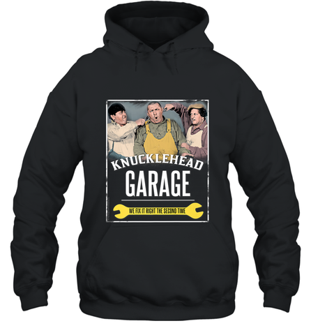 Knucklehead Garage Hooded Sweatshirt Hooded Sweatshirt / Black / S Hooded Sweatshirt - belovedtshirt