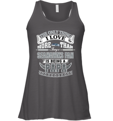 NFL The Only Thing I Love More Than Being A Seattle Seahawks Fan Is Being A Papa Football Women's Racerback Tank Women's Racerback Tank - belovedtshirt