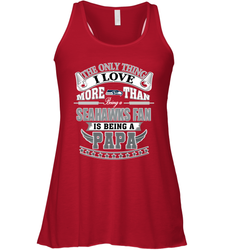 NFL The Only Thing I Love More Than Being A Seattle Seahawks Fan Is Being A Papa Football Women's Racerback Tank
