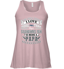 NFL The Only Thing I Love More Than Being A Seattle Seahawks Fan Is Being A Papa Football Women's Racerback Tank Women's Racerback Tank - belovedtshirt