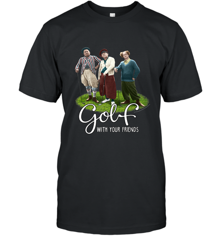 The Three Stooges Golf With Your Friends Men's T-Shirt Men's T-Shirt / Black / S Men's T-Shirt - belovedtshirt