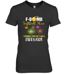 F Bomb Softball Mom Women's Premium T-Shirt