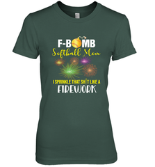 F Bomb Softball Mom Women's Premium T-Shirt Women's Premium T-Shirt - belovedtshirt