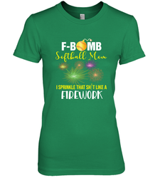F Bomb Softball Mom Women's Premium T-Shirt