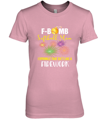 F Bomb Softball Mom Women's Premium T-Shirt Women's Premium T-Shirt - belovedtshirt