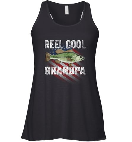 REEL COOL GRANDPA Women's Racerback Tank Women's Racerback Tank / Black / XS Women's Racerback Tank - belovedtshirt