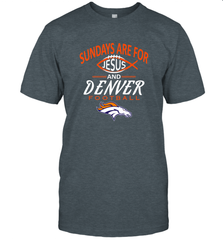 Sundays Are For Jesus and Denver Funny Christian Football Men's T-Shirt Men's T-Shirt - belovedtshirt