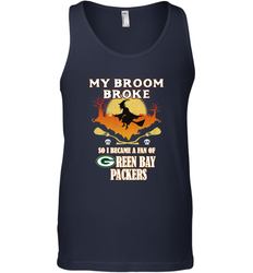 Broom Broke So I Became A Fan of Green Bay Packers  NFL Halloween Costume Men's Tank Top
