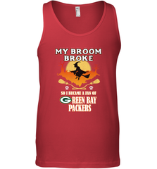 Broom Broke So I Became A Fan of Green Bay Packers  NFL Halloween Costume Men's Tank Top Men's Tank Top - belovedtshirt