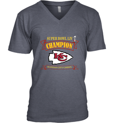 Kansas City Chiefs NFL Pro Line by Fanatics Super Bowl LIV Champions Men's V-Neck Men's V-Neck - belovedtshirt