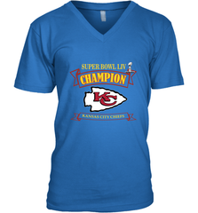 Kansas City Chiefs NFL Pro Line by Fanatics Super Bowl LIV Champions Men's V-Neck Men's V-Neck - belovedtshirt