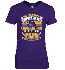 NFL The Only Thing I Love More Than Being A Los Angeles Chargers Fan Is Being A Papa Football Women's Premium T-Shirt Women's Premium T-Shirt - belovedtshirt
