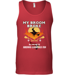 Broom Broke So I Became an Arizona Cardinals Fan  NFL Halloween Costume Men's Tank Top Men's Tank Top - belovedtshirt