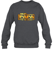 The best Papa in the galaxy Crewneck Sweatshirt Crewneck Sweatshirt - belovedtshirt